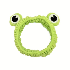 Frog Cartoon Headband Hair Hoop for Face Washing and Dress Up