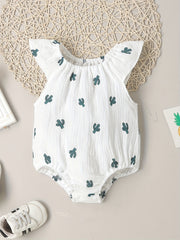 Cute Baby Girl Onesies Assorted Fly Sleeve Designs