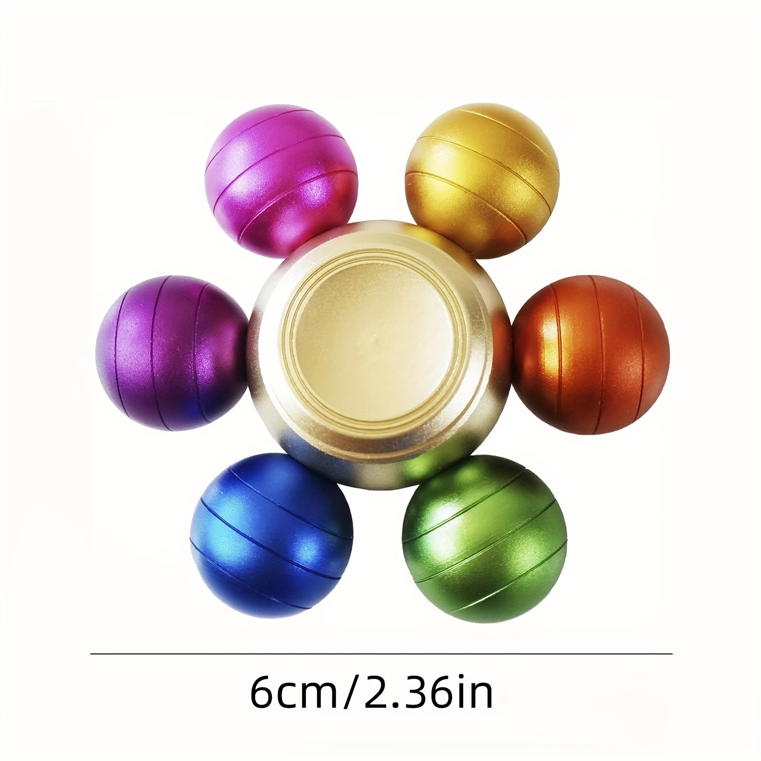 Metal Fidget Spinner Stress Ball for Kids & Adults