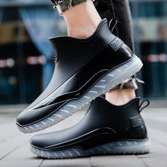 Men's High Top Rain Boots Non Slip Waterproof Shoes