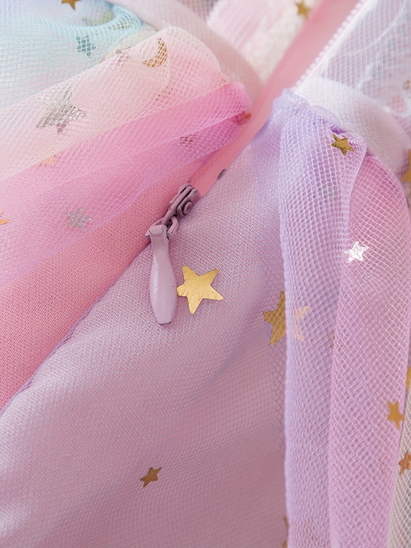 Toddler Girls Rainbow Star Sequins Princess Tutu Dress