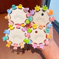 Candy Hair Accessories Pack - Random Solid Grab Clips