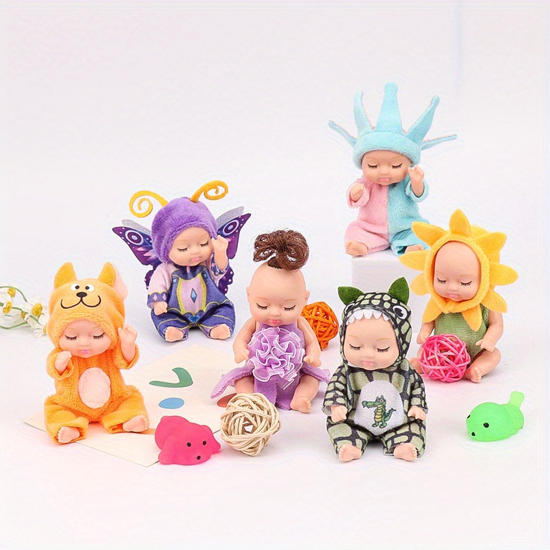 Mini Forest Reborn Doll Toy with Clothes and Accessories