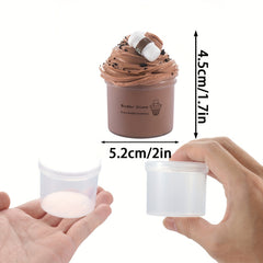 70ml Coffee Puff Mud Butter Slime Kit Non Settling Clay Toy