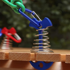 2pcs Aluminum Tent Nails Wind Rope Buckle Hooks