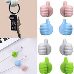 Thumb Shape Hook Seamless Sticky Hook Key Small Sticky Hook