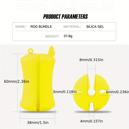 Fishing Rod Harness Ball Solid Fishing Pole Storage Ball