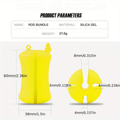 Fishing Rod Harness Ball Solid Fishing Pole Storage Ball