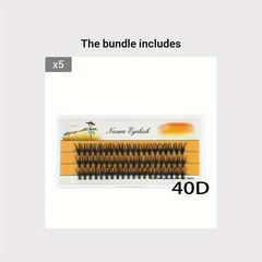 Natural Curling Individual Cluster Eyelash Extensions for Personal Use