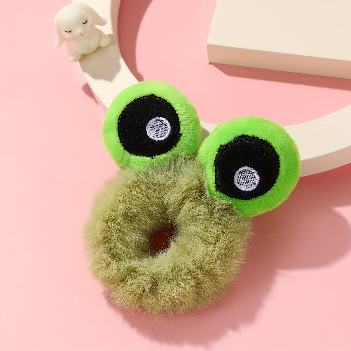 Cartoon Animal Ears Plush Hair Tie Hair Bands Ponytail Holders Scrunchies