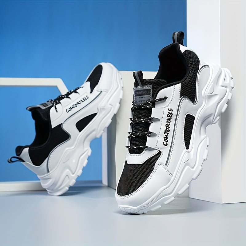 Men's Breathable Chunky Sneakers for Jogging Gym