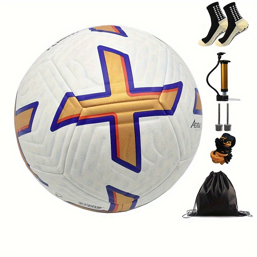 Machine Stitched Size 5 PU Leather Football