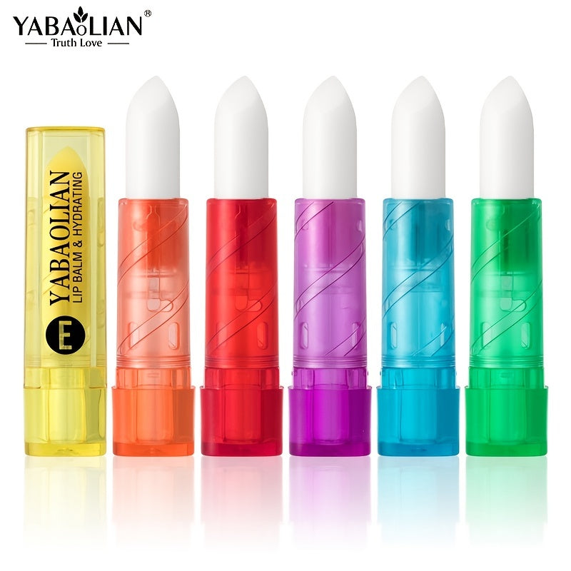YABAOLIAN 6 Flavors Lip Balm Hydrating & Soothing Long-lasting Effect
