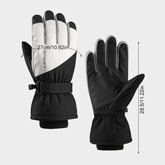 Winter Ski Gloves Men's Warm Touch Screen Windproof Split Finger Gloves