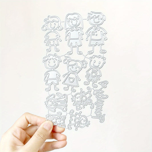 1pc Small Human Mold DIY Metal Embossing Scrapbooking Cutting Mold