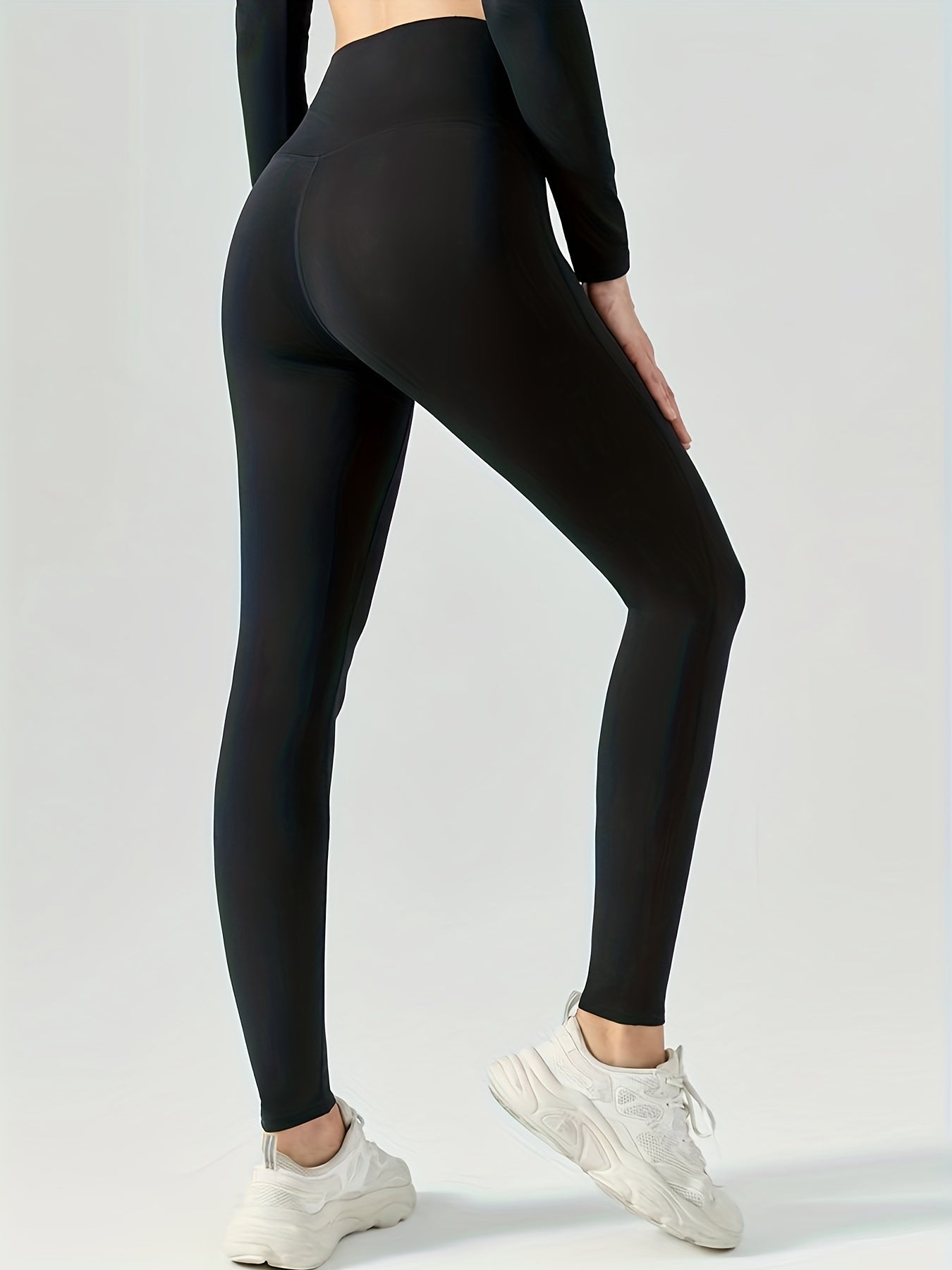 Fleece Liner High Waist Sports Leggings Warm Tight Pants