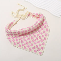Crochet Triangle Sweet Head Scarf Weaving Headband