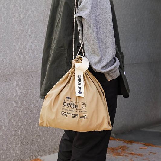 Khaki Canvas Lunch Bag Insulated & Durable Picnic Tote