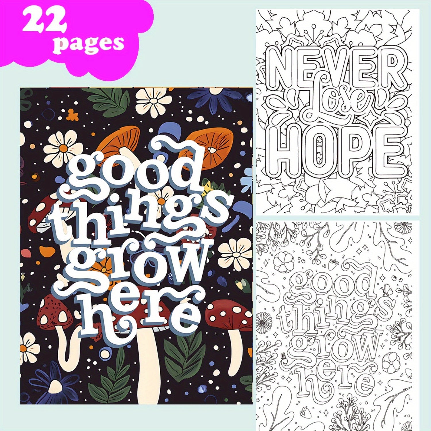 Dreamy & Spooky Drawing & Coloring Book with Thick Paper