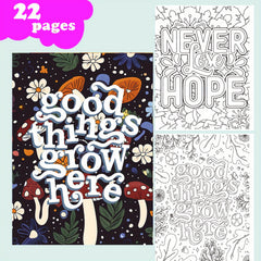 Dreamy & Spooky Drawing & Coloring Book with Thick Paper
