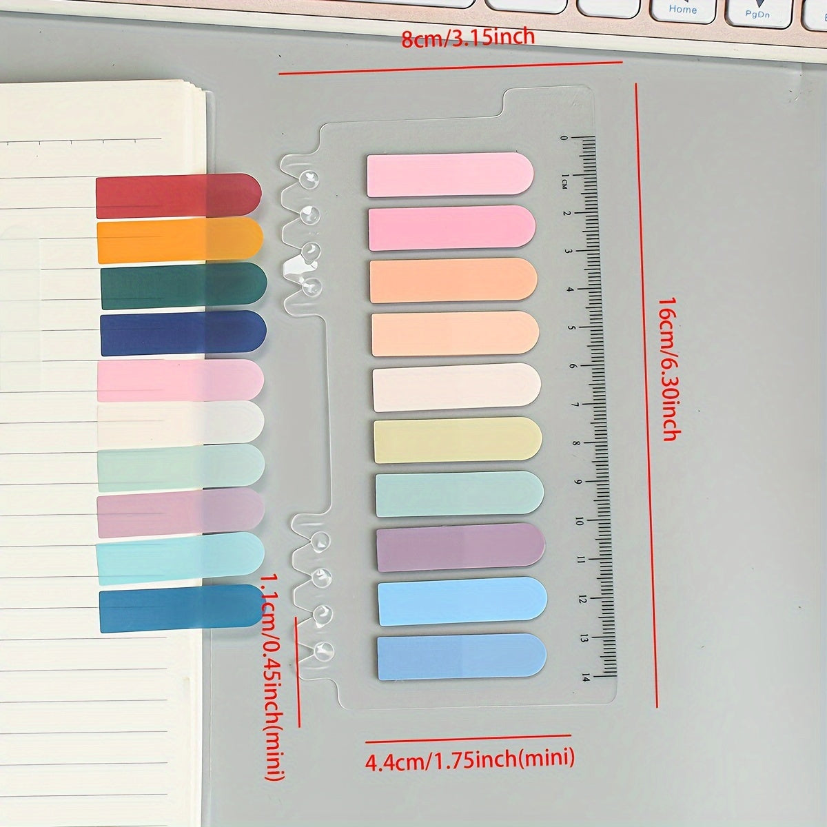 3 Types Card PET Sticky Notes 600 Stickers Label Paper Index Stickers