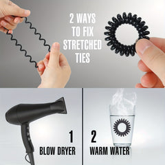 20 PCS Spiral Hair Tie High Elasticity No Damage To Hair