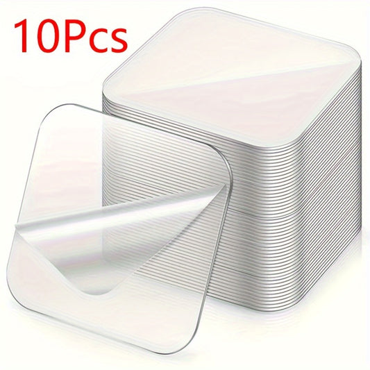 20pcs Reusable Double Sided Adhesive Tape Nano Transparent Wall Stickers