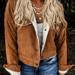 Women's Casual Short Jacket Solid Outerwear