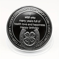 1pc Happy Birthday Engraved Coins Party Supplies