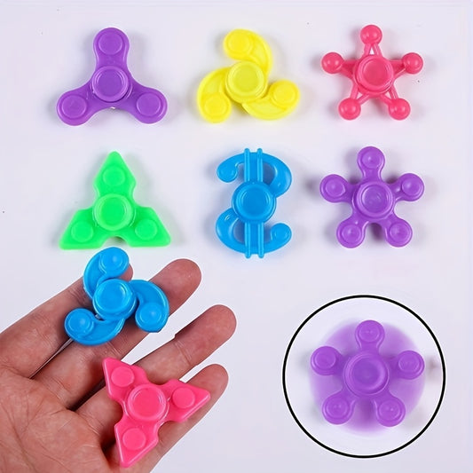 50pcs Mini Spinning Tops Assorted Colors Easy to Carry Perfect for Classroom