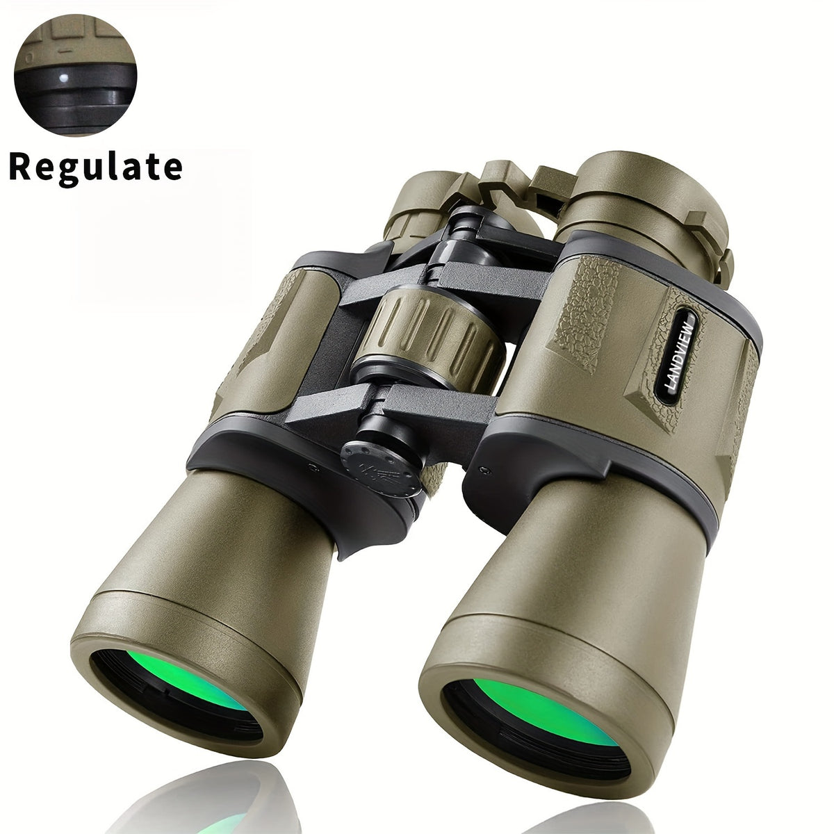 Compact Waterproof Binoculars 12X Long Range BAK4 Prism FMC Hiking Gear