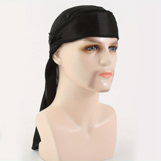 Men's Solid Durag Bandana Pirate Hat