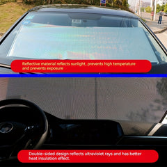 Car Automatic Roll-up Sunshade Curtain Heat Insulation Front Retractable