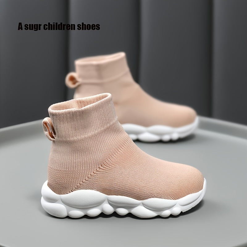 Breathable Woven Shoes for Baby Girls Lightweight Slip-On Walking Shoes