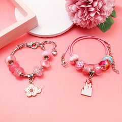 DIY Bracelet & Necklace Craft Kit - Beads Charms Bracelets Supplies