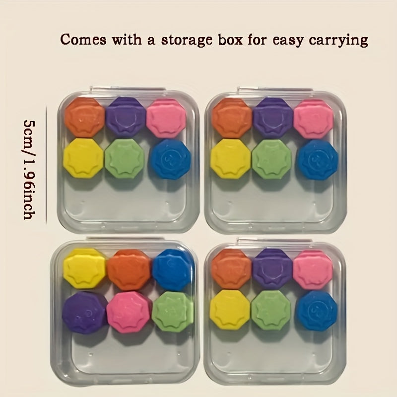 6pcs Nostalgia Guguan Game Colored Stone Grab Outdoor Activity
