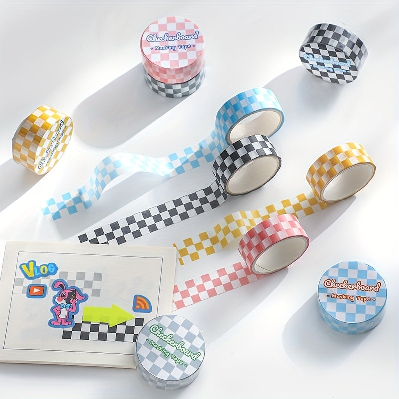 1pc Checkered Series Washi Tape Grid Pattern For DIY Paper Crafts
