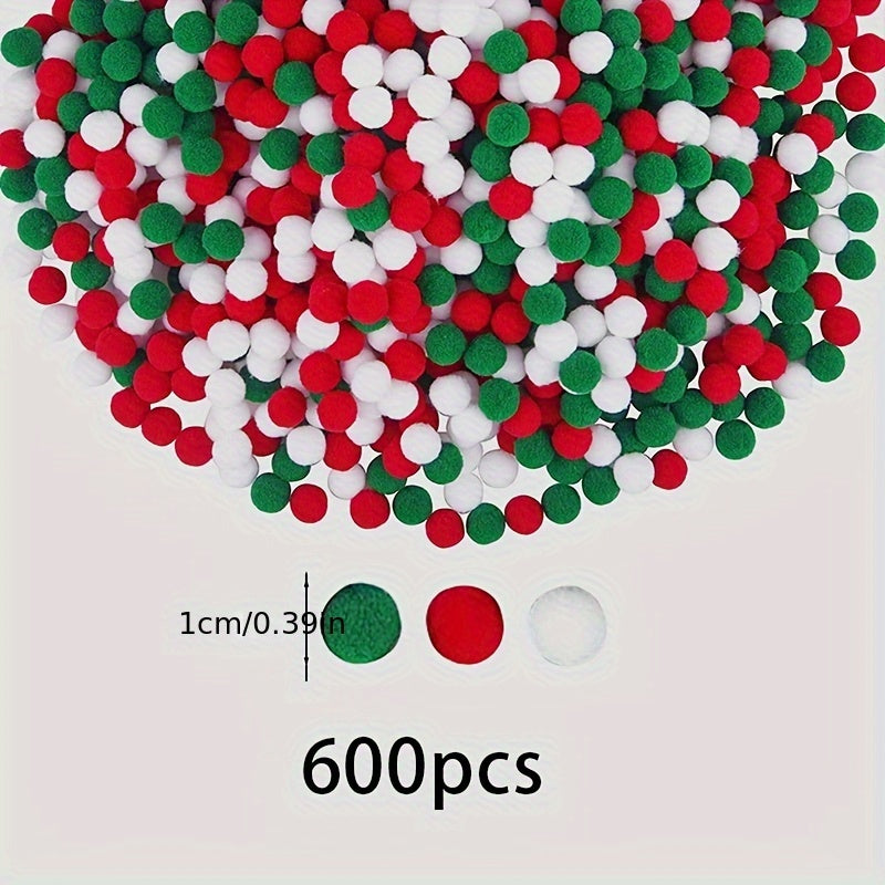 600pcs Christmas Red Green Balls for Party Supplies