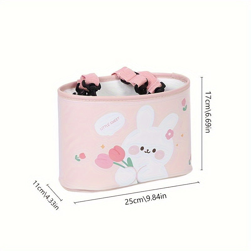 Cartoon Bear Car Seat Back Storage Bag Car Trash Can