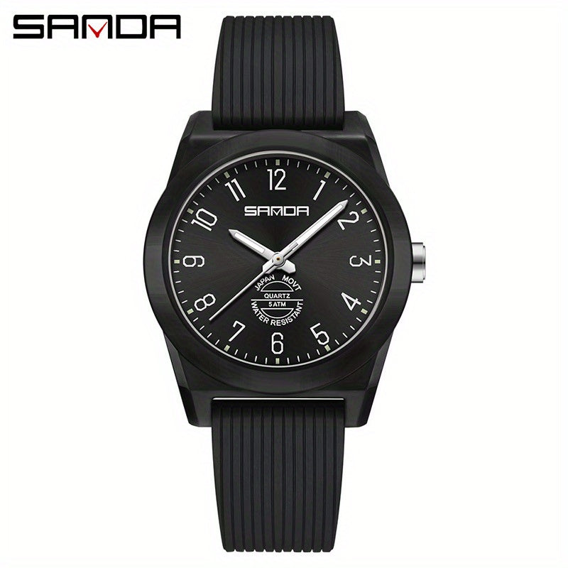 Sanda Quartz Student Watch Minimalist Design Luminous Hands Non Rechargeable