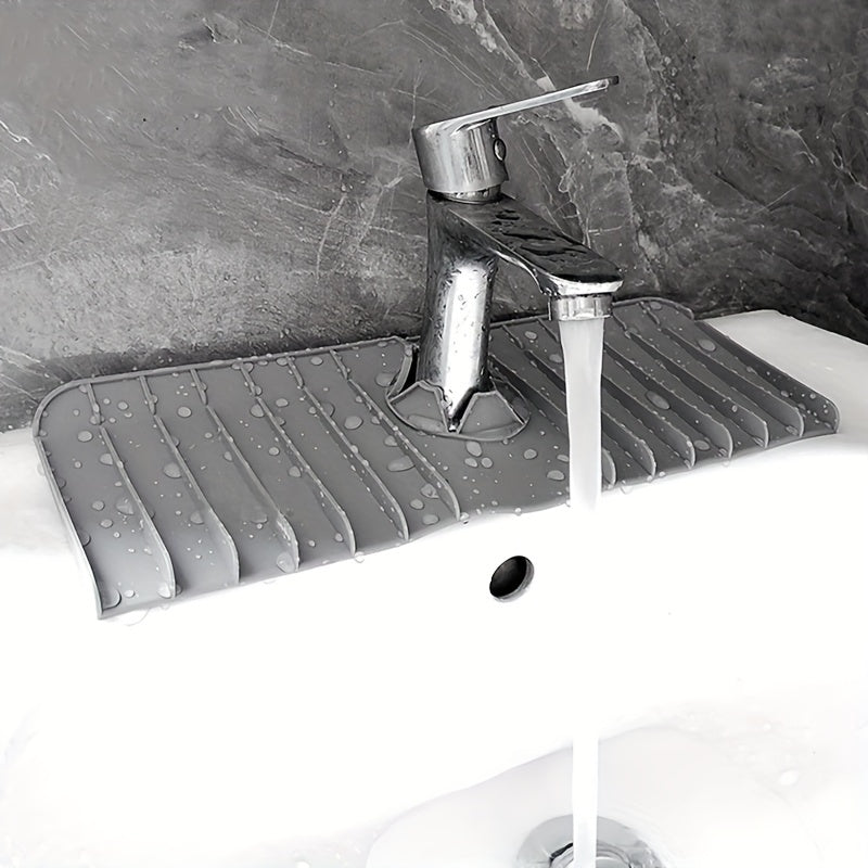 Silicone Faucet Mat Kitchen Bathroom Sink Splash Guard