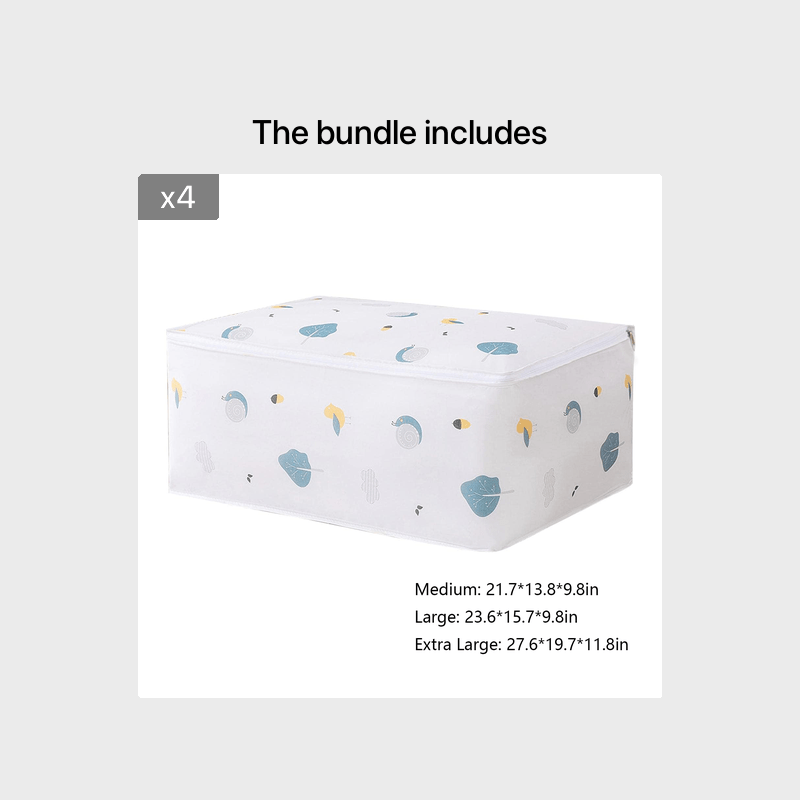 Extra Large Storage Bags Clothes Storage Bins Foldable Closet Organizer