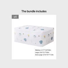 Extra Large Storage Bags Clothes Storage Bins Foldable Closet Organizer