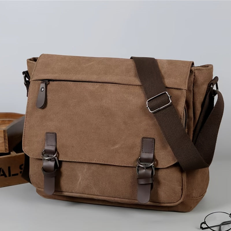 Retro Canvas Satchel Bag - Stylish & Waterproof