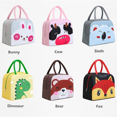 Cartoon Insulated Lunch Bag Box Portable Outdoor Cooler Tote Women