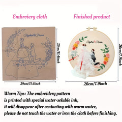 3D Embroidery Kit With Wedding Ceremony Pattern DIY Cross Stitch Set