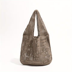 Crochet Tote Bag Shoulder Beach Shopping Reusable Large