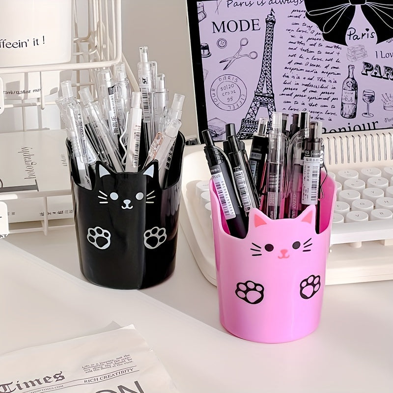 Desktop Pen Holder Cartoon Large capacity Student Makeup Storage Box