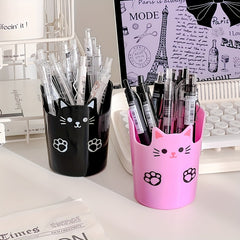 Desktop Pen Holder Cartoon Large capacity Student Makeup Storage Box