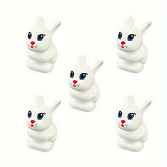 5pcs Small Particle Building Blocks Little Rabbit Squirrel Farm Scene
